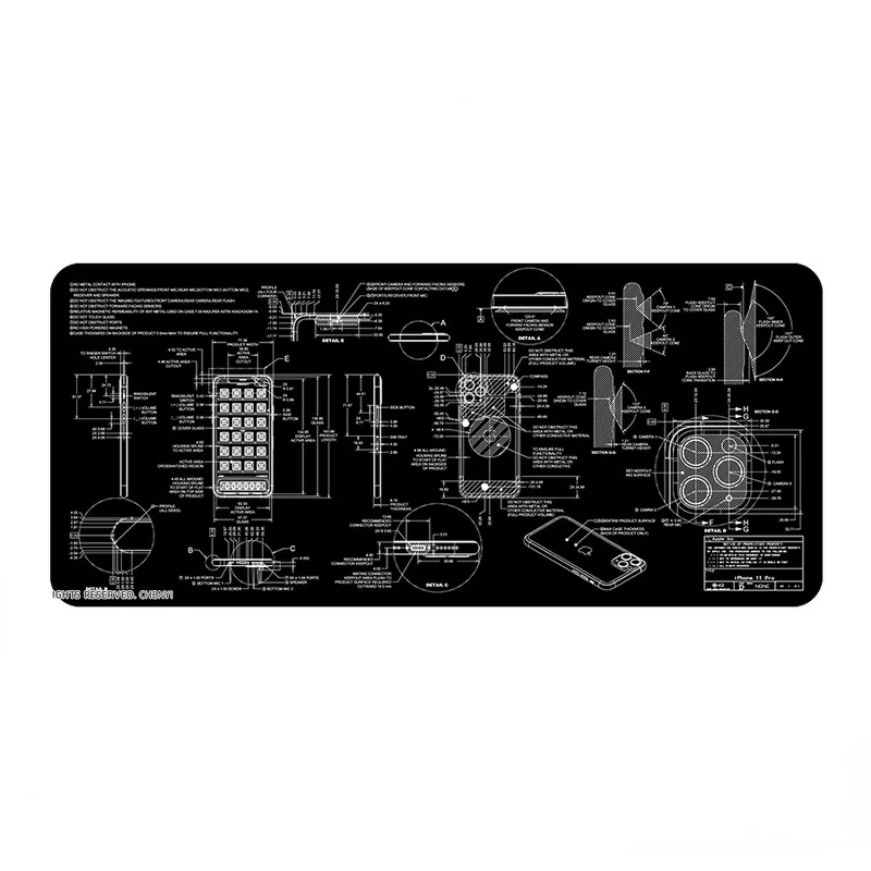 

Коврик для мыши с механической клавиатурой Cherry 900, 400, 4 мм, непрошитые края, мягкий/резиновый, высокого качества