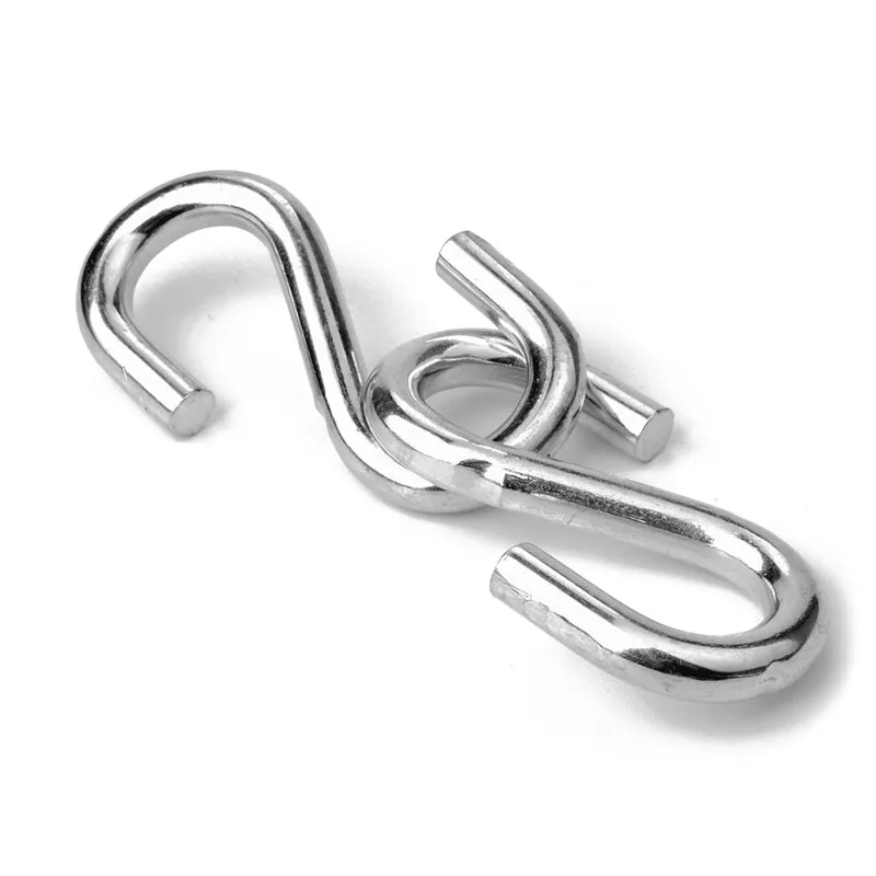 

2-pack Heavy-Duty S Shaped Hooks Hammock S Hooks Utility Hooks, 3-Inch Long