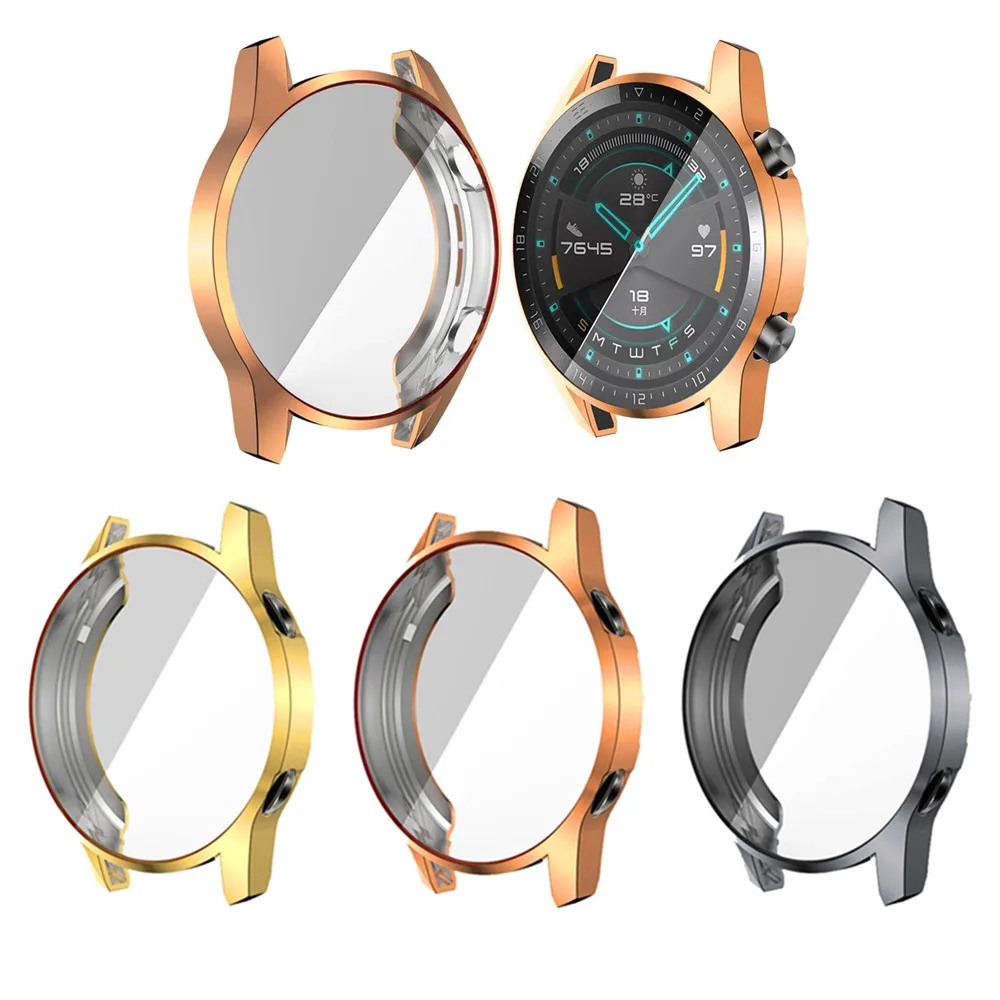 6 цветов комбинированные Смарт часы Huawei Watch GT 2 46 мм 42 защитный чехол прозрачный
