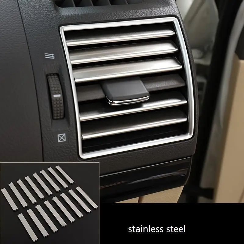 Авто хромированная система управления Выход Кондиционер кнопка ручка