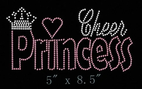 Бесплатная доставка Cheer Princess стразы светло-розовый цвет с оформлением | Дом и сад