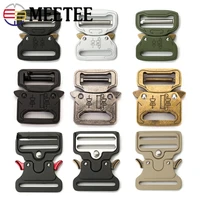 meetee metal quick side release buckles for webbing tactical belt safety strong hooks clips diy outdoor luggage accessories