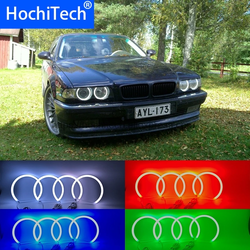 HochiTech 5050 SMD Хлопок многоцветный RGB комплект светодиодов глаза ангела с пультом