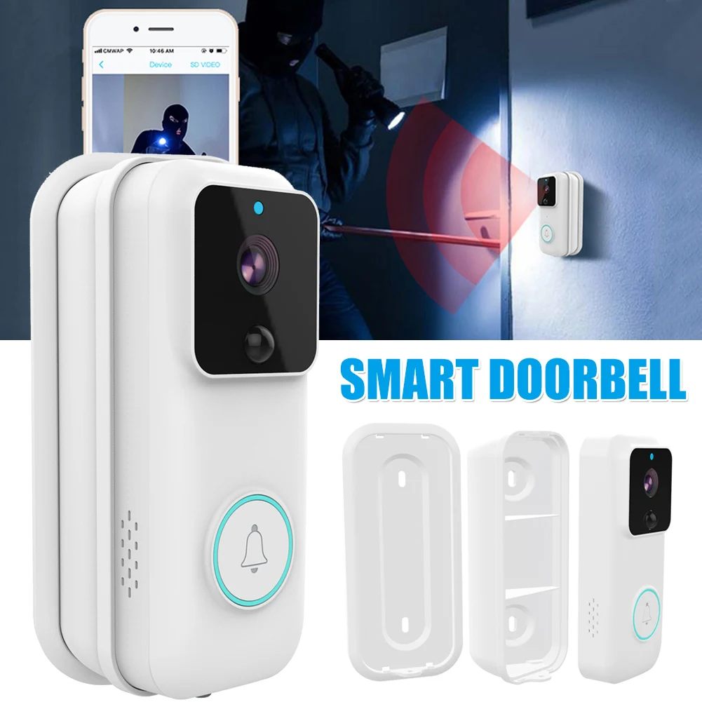 

Hot Smart Doorbell Wireless WiFi 1080P Remote Monitoring Video Voice Two-way Intercom Anti-theft Video Doorbell PLD