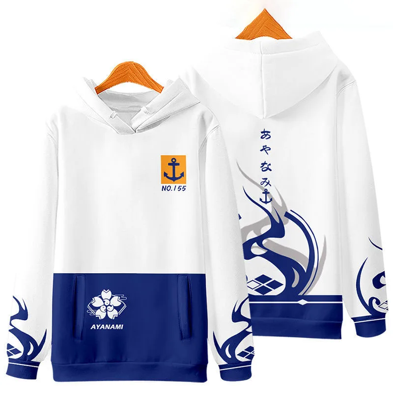 

Anime VTuber Shirakami Fubuki Hoodie Sweatshirt Cosplay Cool Print Sweat Tracksuit for Men and Women Harajuku clothes