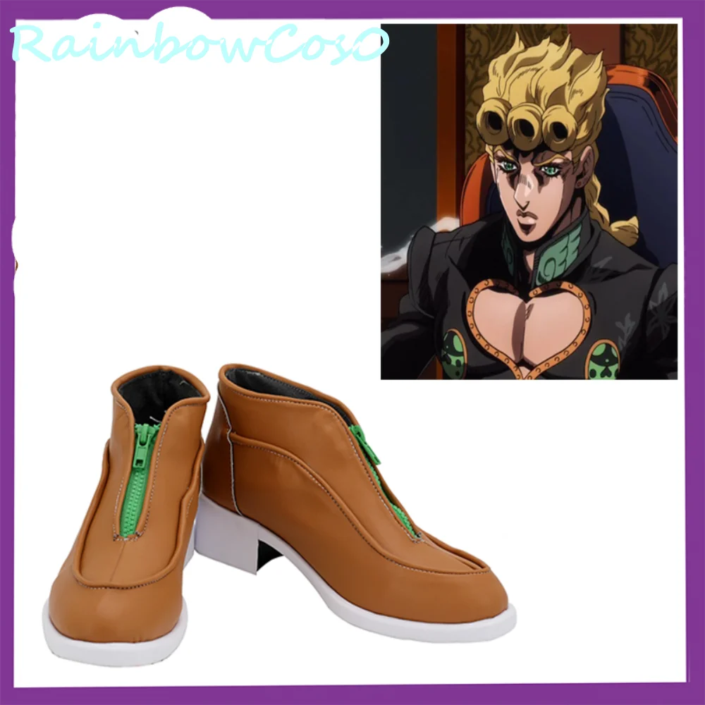 Невероятные приключения Джоджо, часть 5, венто золотистый день, Giova, обувь для косплея, искусственная игра, аниме, Хэллоуин, RainbowCos0