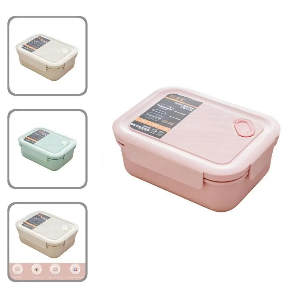 

Stylish Lunch Box Durable with Lid Long-lasting Airtight Bento Box Food Container Bento Lunch Boxes 1200ml