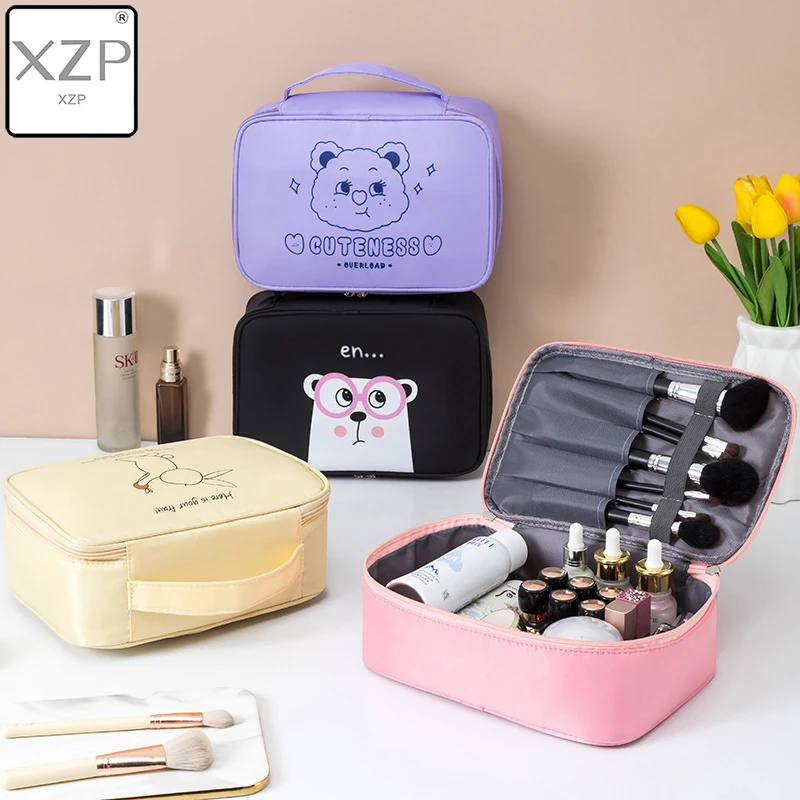 

XZP Bentoy Milkjoy Korea Fashion Bear Cosmetic Cases Cute Student Pencil Bag Case Holder Large Capacity Home Storage Case High