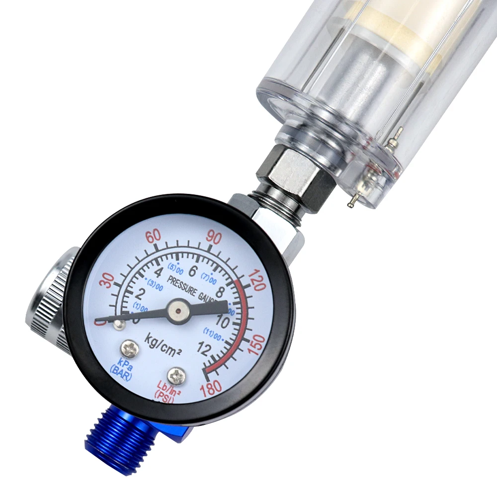 Аэрограф распылитель регулируемый регулятор давления воздуха водяной масляный