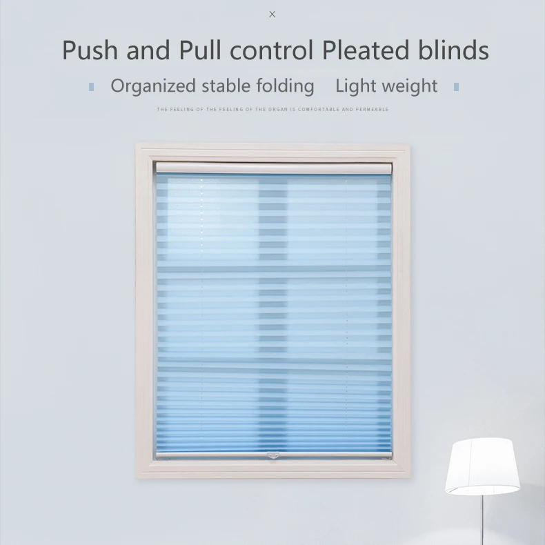 SUNFREE беспроводные плиссированные жалюзи светильник фильтровальная ткань