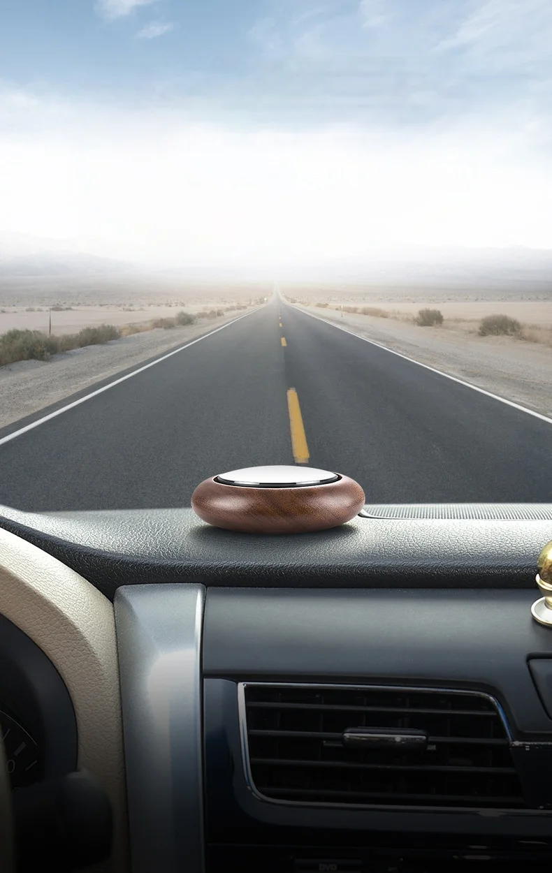 

2 PCS Customized Car Perfume Ornaments Creative Walnut Interior Decoration Products Solid Balm Zeolite Car Aromatherapy