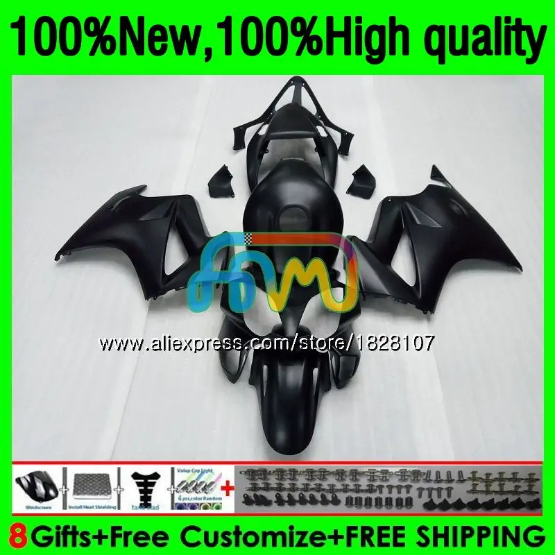 

Kit For HONDA Interceptor VFR800R VFR800 98 Matte black 99 00 01 151BS.6 VFR 800RR 800 RR VFR800RR 1998 1999 2000 2001 Fairing