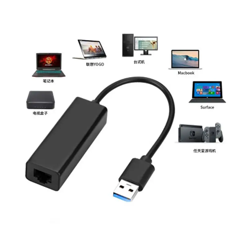 Сетевая карта 100 Мбит/с USB 3 0 Ethernet для Nintendo Switch/для Wii U Lan|Запасные части| |