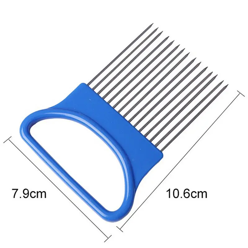 Резак для томатов металлического игольчатые гаджеты мяса вилка легко режется