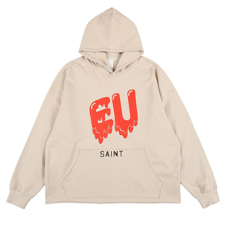 

Eu Love Dissolves Print Hooded Hoodies Mens and Womens Harajuku Retro Oversized Winter Sweatshirts Loose Streetwear Hoody