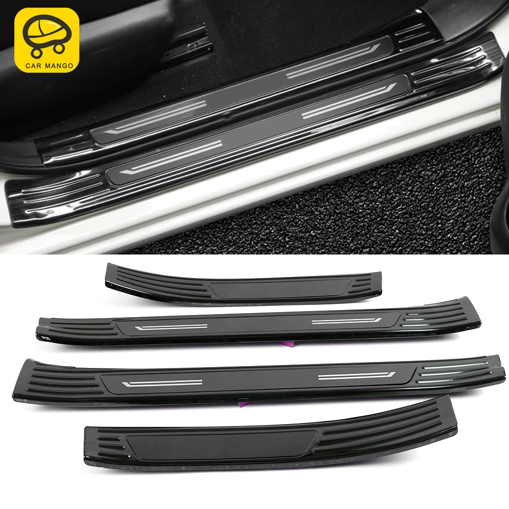 

CarManGo Car Accessories Door Threshold Sill Scuff Plate Welcome Pedal Frame Cover Trim for Nissan Sylphy Sentra B18 2019-2021