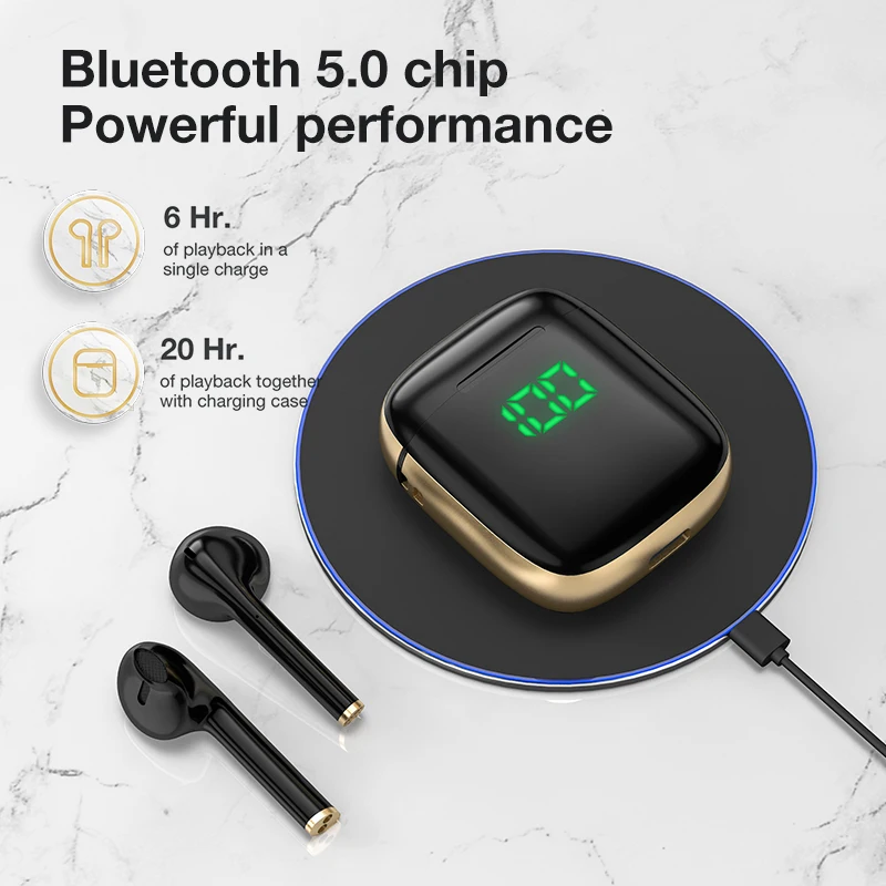 Светодиодные наушники SANLEPUS TWS беспроводные Bluetooth стерео гарнитура с беспроводной