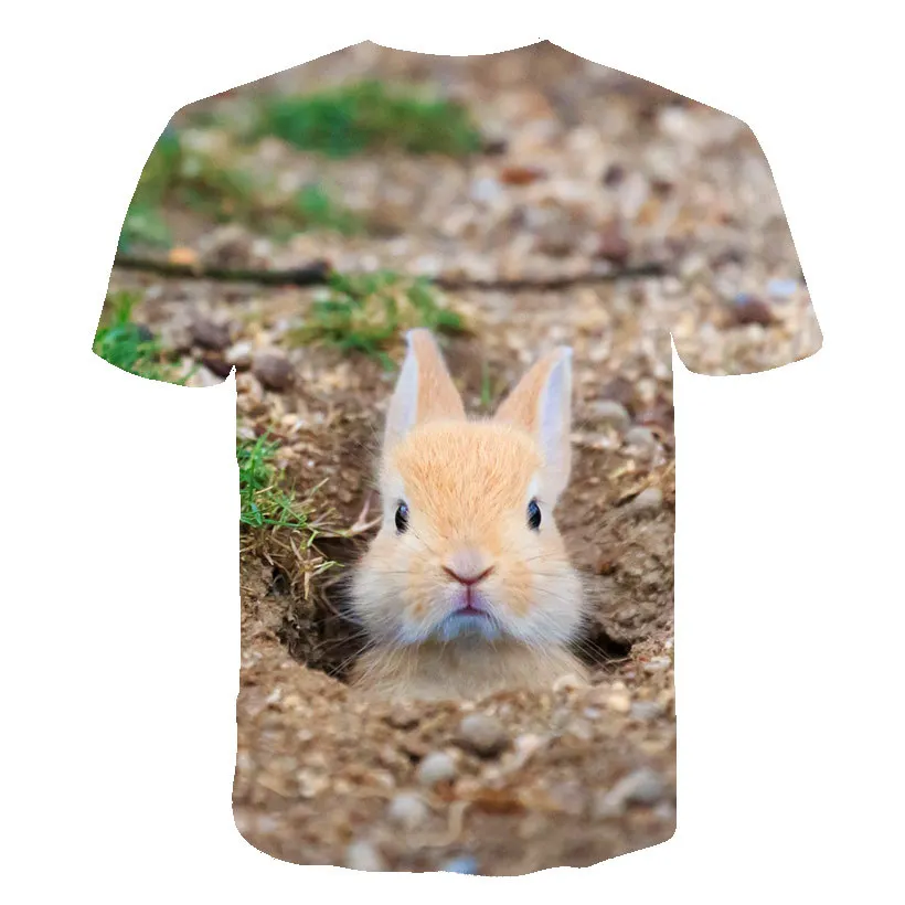

New Children T-Shirts Girls Clothes T-Shirt Boys Anime T Shirt Kids Black For 2021 Rabbit Casual Tops Camisetas De Mujer