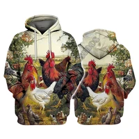 farm chickens as nice picture 3d printed hoodies pullover men for women funny sweatshirts sweater streetwear drop shipping