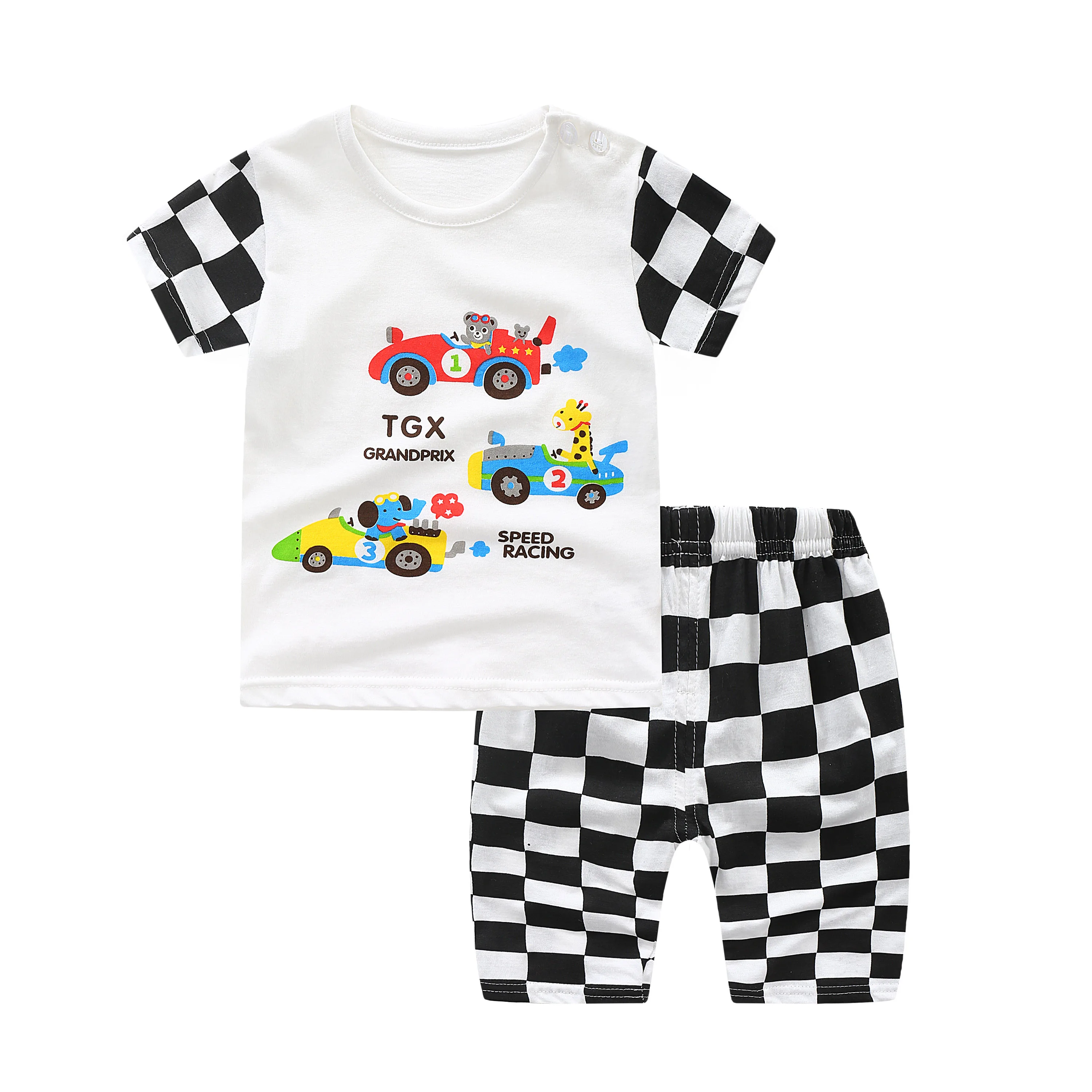 Футболка с коротким рукавом и штаны для мальчиков девочек | Детская одежда обувь