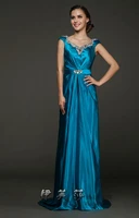 maxi 2018 luxury robe de soiree fashion sexy v neck womens vestido de noiva formal blue long backless beaded bridesmaid dresses