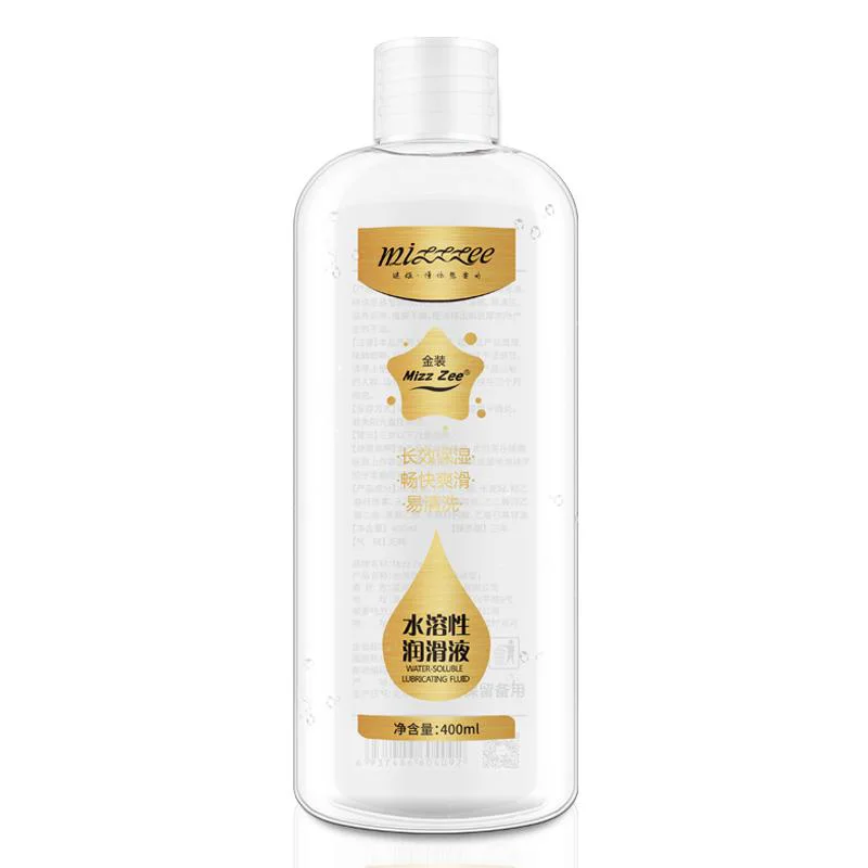 Лубрикант MizzXXee 400мл для анального секса интимная смазка обновленная золотистая