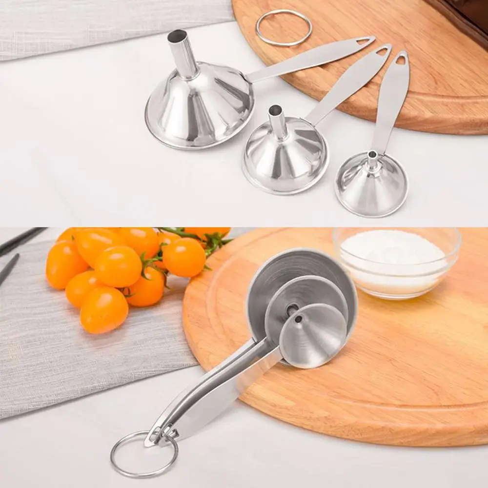 Многофункциональная Воронка Из Нержавеющей Стали для масла воды специй вина 3