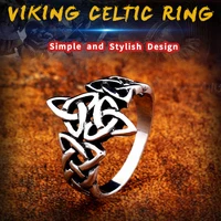 new design mens 316l stainless steel viking amulet rune rings for men vintage geometric pattern punk ring fashion jewelry party