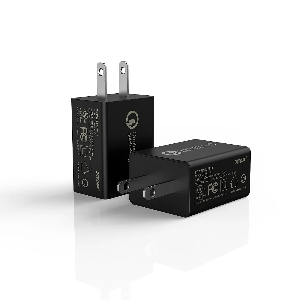 QC3.0-US XTAR ST2 умное быстрое зарядное устройство USB 30 мин полностью заряженный порт type-C 3,6 В/3,7 в литий-ионный аккумулятор 26650 20700 21700 18650 зарядное устройство - Цвет: QC3.0-US