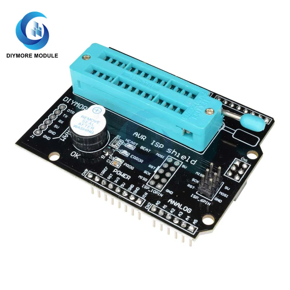 AVR ISP Программа расширения щит модуль с зуммером Светодиодный индикатор для Arduino R3