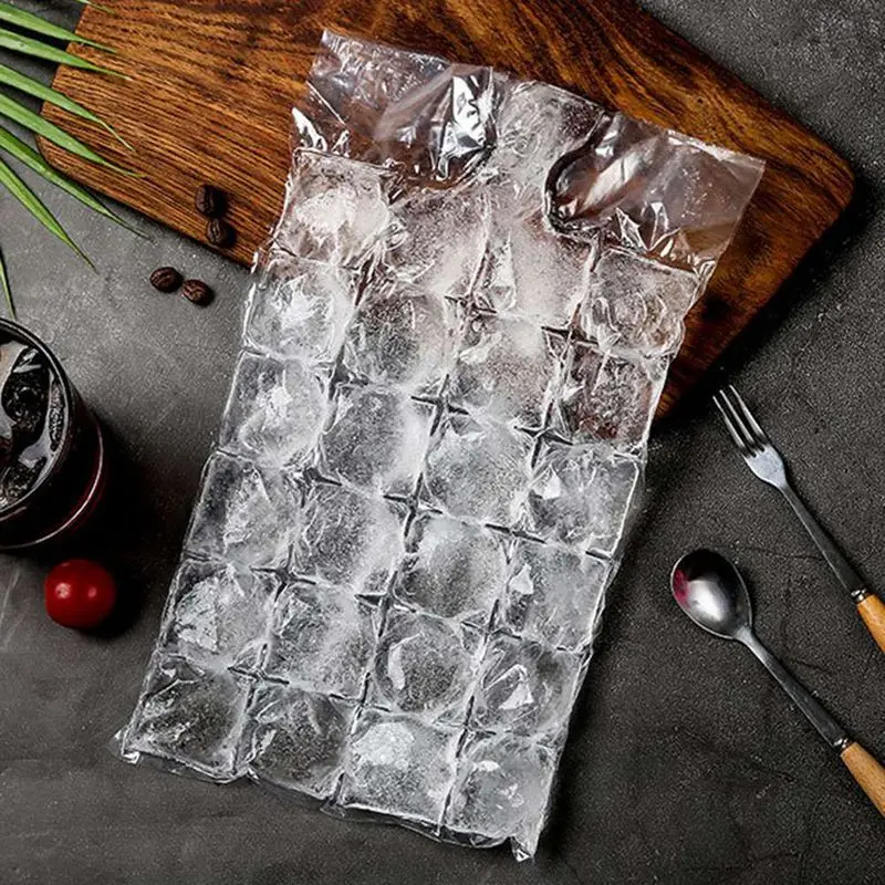 

10 Pcs/Set Ice Cube Mold Self-Seal Ice Cube Bags Transparent Disposable Faster Freezing Maker Ice-making Bag Kitchen Tools Mould