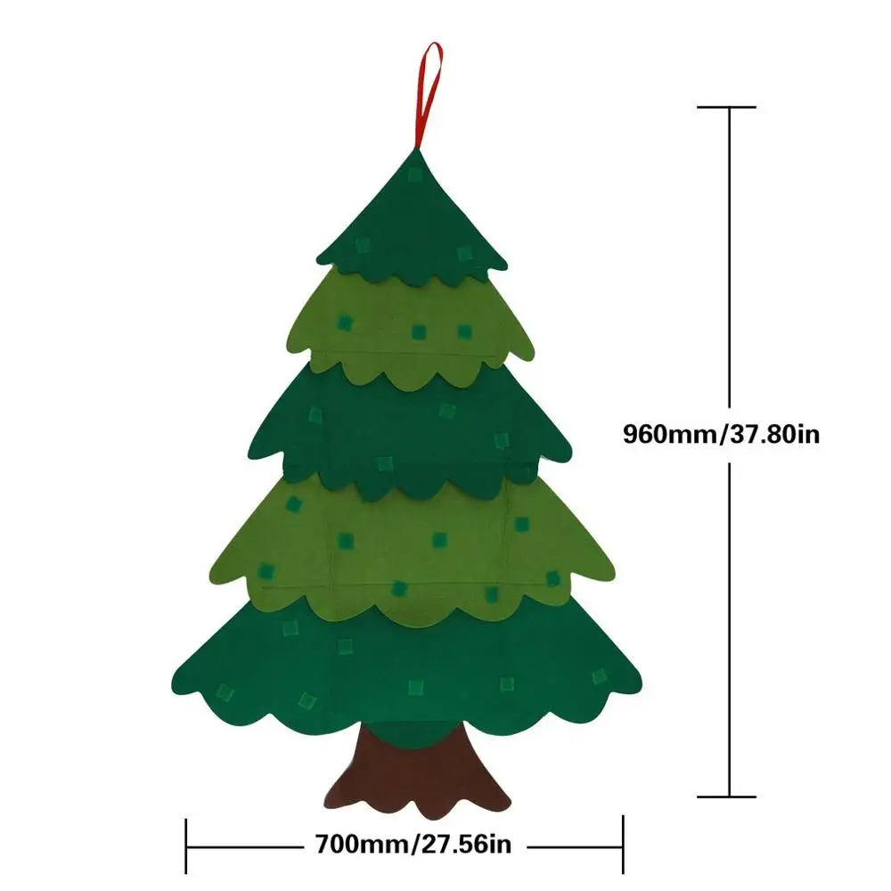 

Diy Felt Christmas Tree Decorations For Kids Christmas Tree Ornaments Children's Handmade Puzzle Hanging Christmas Decorations