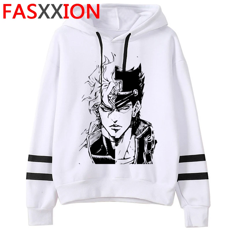 

Harajuku Jojo Bizarre Adventure Funny Cartoon Casual Unisex Hoodie Men Cool Japanese Anime Vintage Sweatshirt Graphic Hoody Male