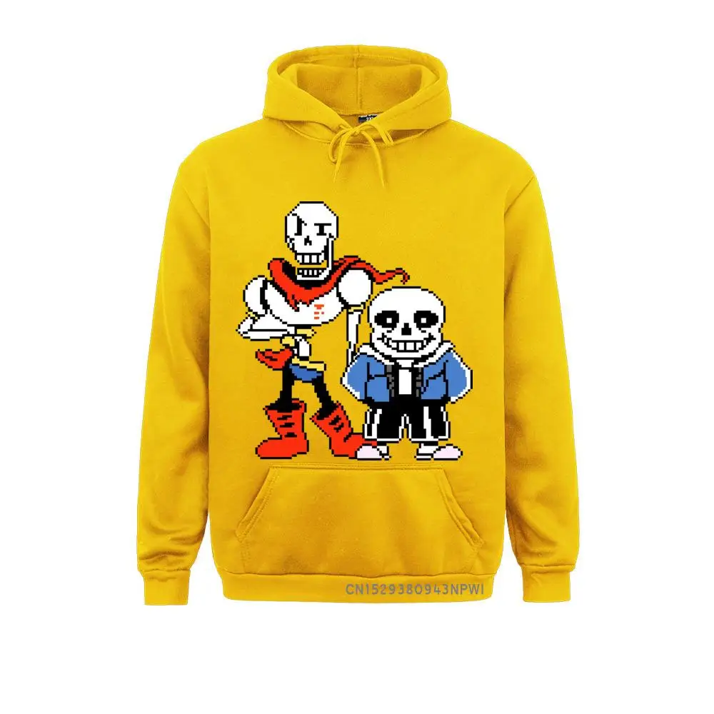 Толстовка Undertale мужская с надписью Sans And Papyrus спортивная одежда пуловер черепом