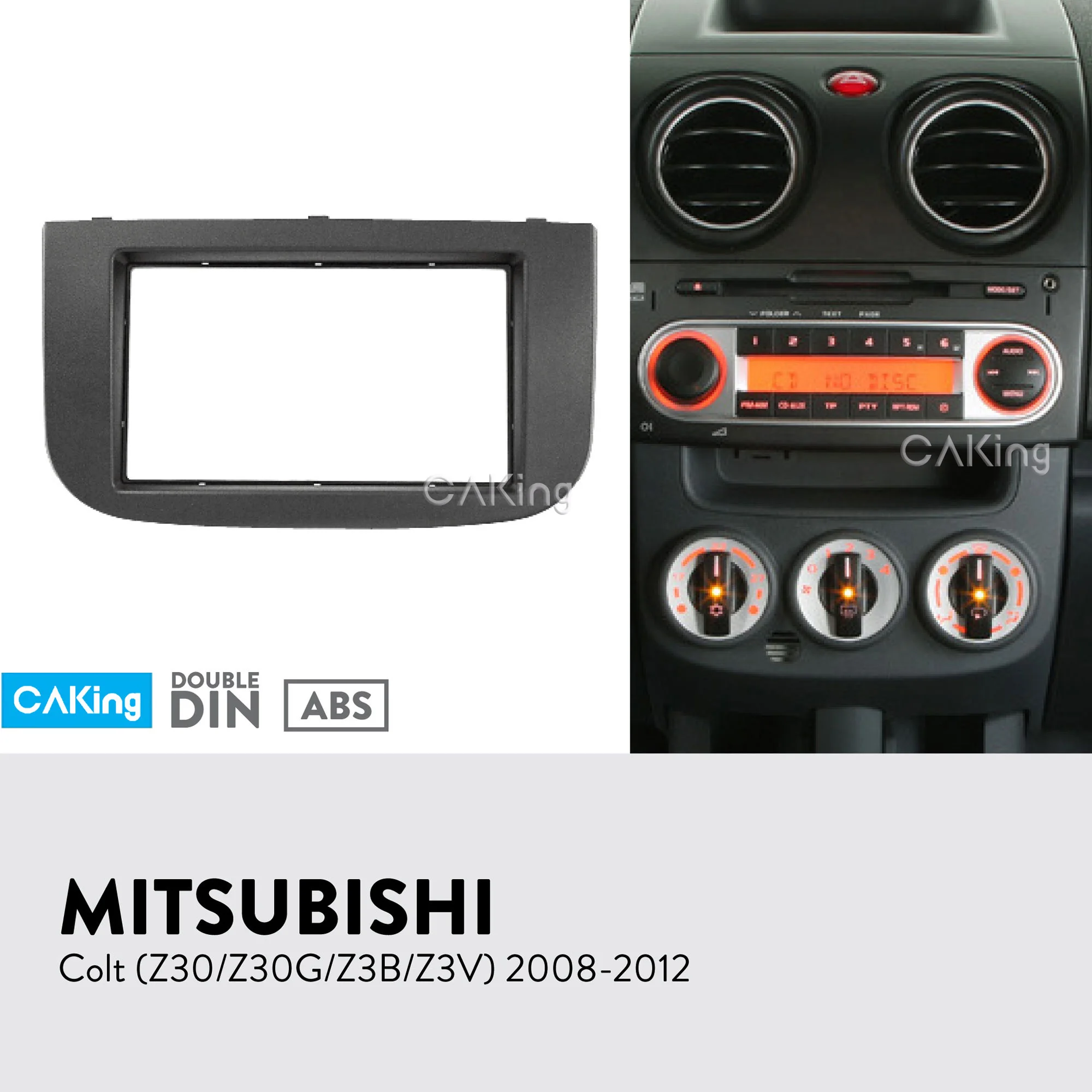 Автомобильная панель радиоприемника MITSUBISHI Colt (Z30/Z30G/Z3B/Z3V) 2008 2012 набор для