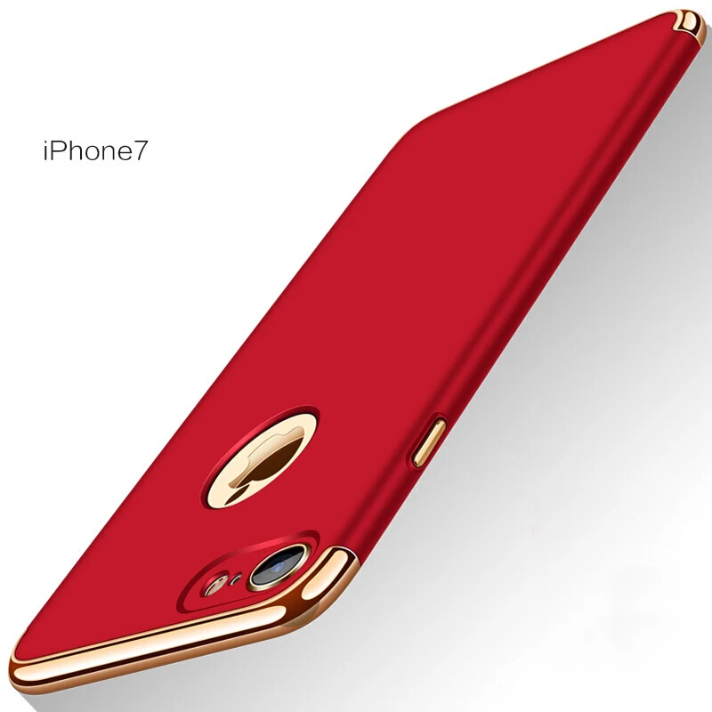 Чехол для iPhone 7 8 Plus, роскошный Ультратонкий жесткий защитный чехол Mofi 3 в 1, черный чехол для задней панели Чехол для iPhone 7 8 Plus