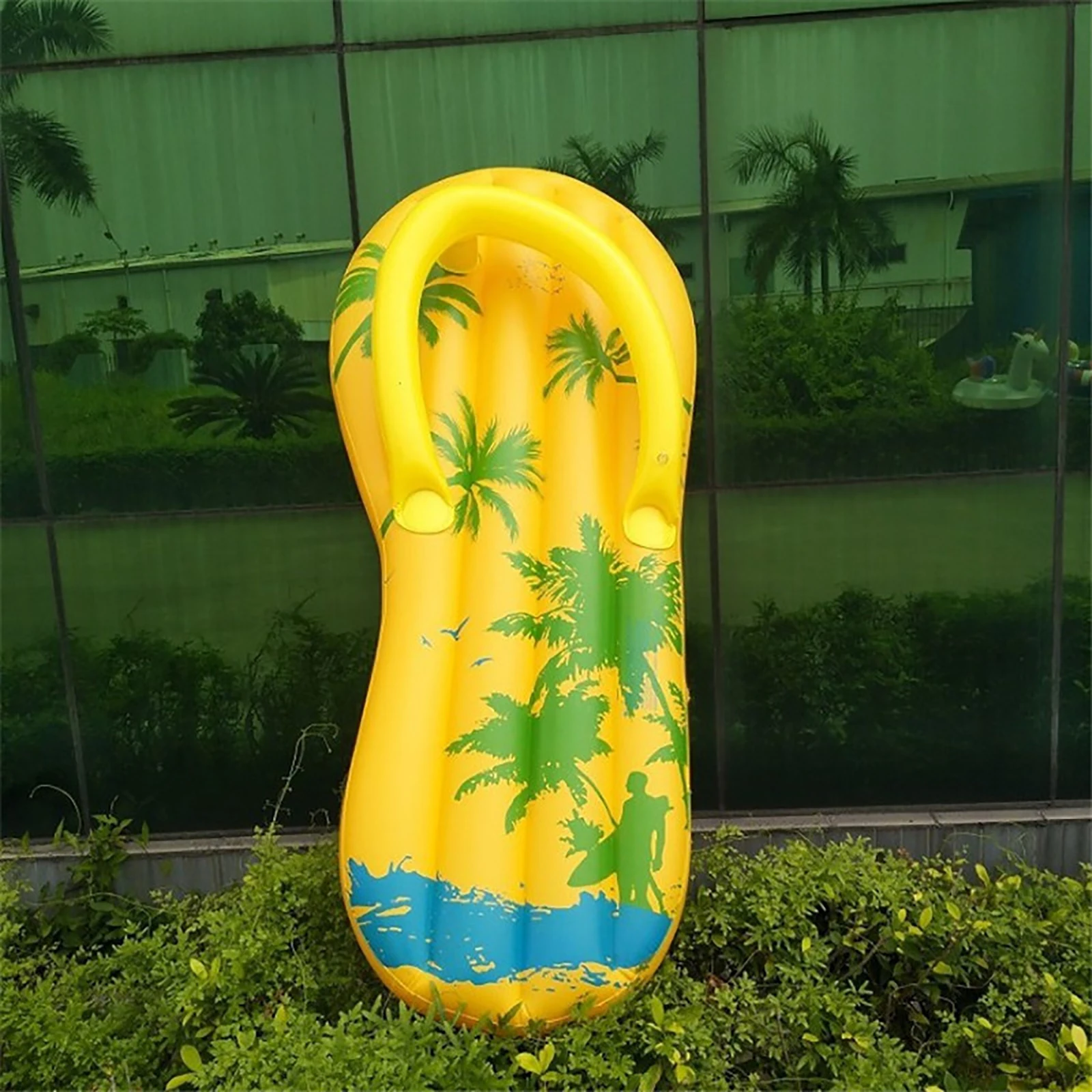

Pool Accessories Inflatable Floating Row Personalized Flip-flops Shape Swimming Pool Photo Props Swimming Pool Mattress Float