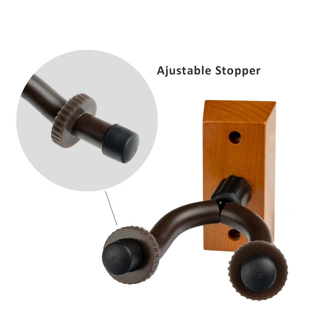 Guitar Wall Mount Hangers Hook Holder Stand Wood Base For Banjolele Electric Acoustic Ukulele | Parts & Accessories