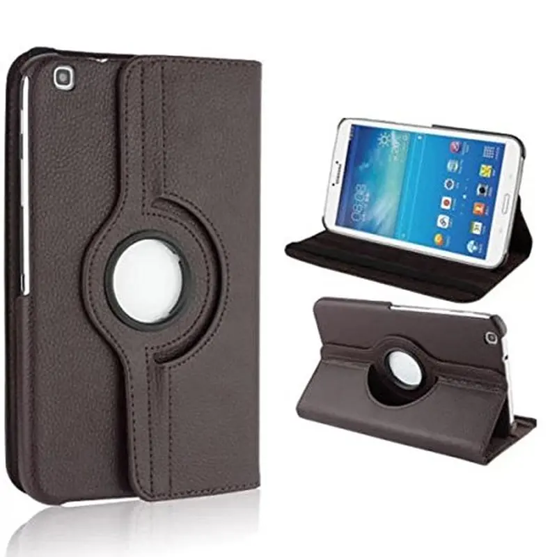 Чехол-книжка из искусственной кожи с поворотом на 360 градусов для Samsung Galaxy Tab 3 8 0
