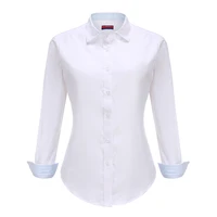 dioufond women white long sleeve oxford shirts casual school wear cotton blouse ladies office tops student blusas new plus size