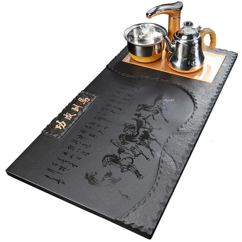 Набор фарфоровой посуды поднос из пла-пластика с высоким содержанием чая кунг-фу