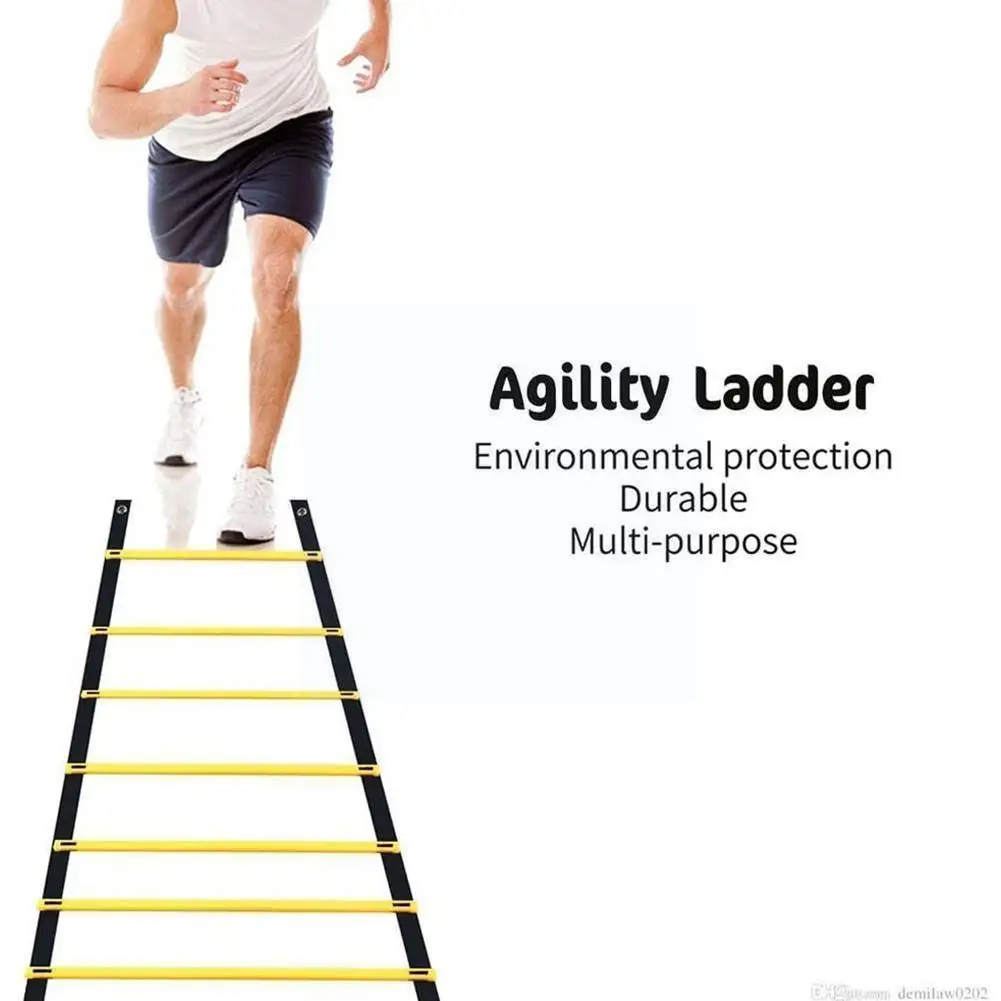 

Football Training Agility Ladder Speed Sensitivity Training Nylon Jumping Foldable Ladder Supplies Rope Football Ladder Tra L5W9