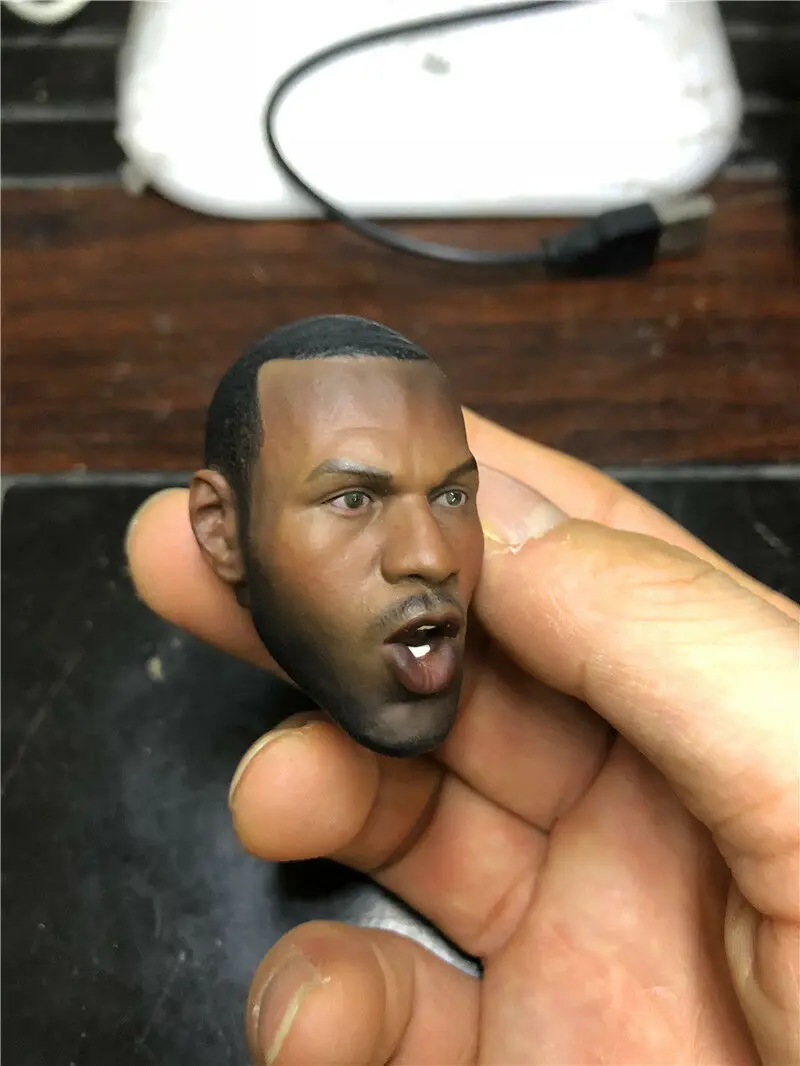 

1/6 scale male head sculpture model open mouth roaring head sculpture, suitable for 12 inch movable doll body