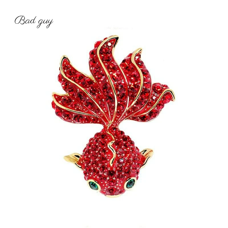 

Red Crystal Brooch Pin for Women's Luxury Animal Brooches Clothes Scarf Buckle Garment Accessories Vitage Jewelry Pearl Pins