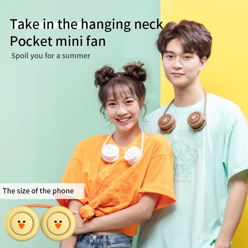 Летняя Шея вентилятор USB Портативный бесшумный Электрический мини охлаждающий с