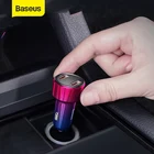 Baseus Dual Usb Автомобильное зарядное устройство QC 3,0 4,0 Быстрая зарядка 6A мобильный телефон зарядное устройство автомобильное зарядное устройство PD 3,0 прикуриватель оптовая продажа