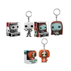 Экшн-фигурка монко-поп Кошмар перед Рождеством Джек Скеллингтон Салли сидящий зомби Кенни, брелок, игрушки для детей