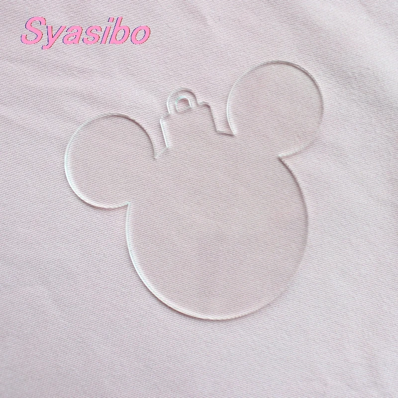 101 мм Акриловая Рождественская мышь рождественские украшения монограмма дерево