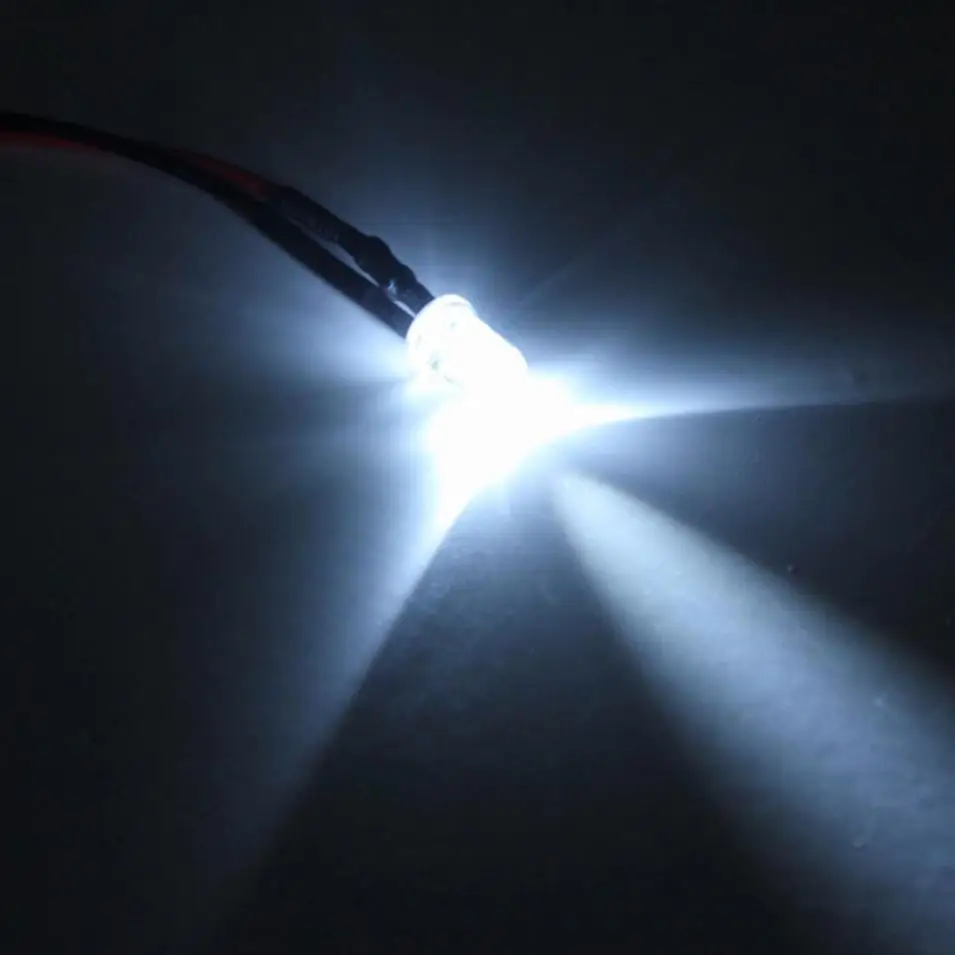 

10pcs 12V 10 x Pre Wired 5mm LEDs Bulb 20cm/7.8in Prewired