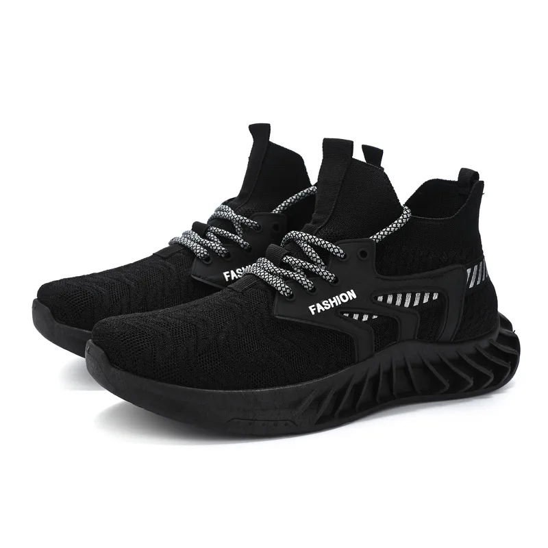 

fashion breathable casual shoes mesh student running shoes flying sports shoes men's shoes